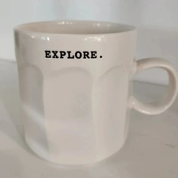 Rae Dunn Explore Typewriter Coffee Mug - Picture 1 of 4